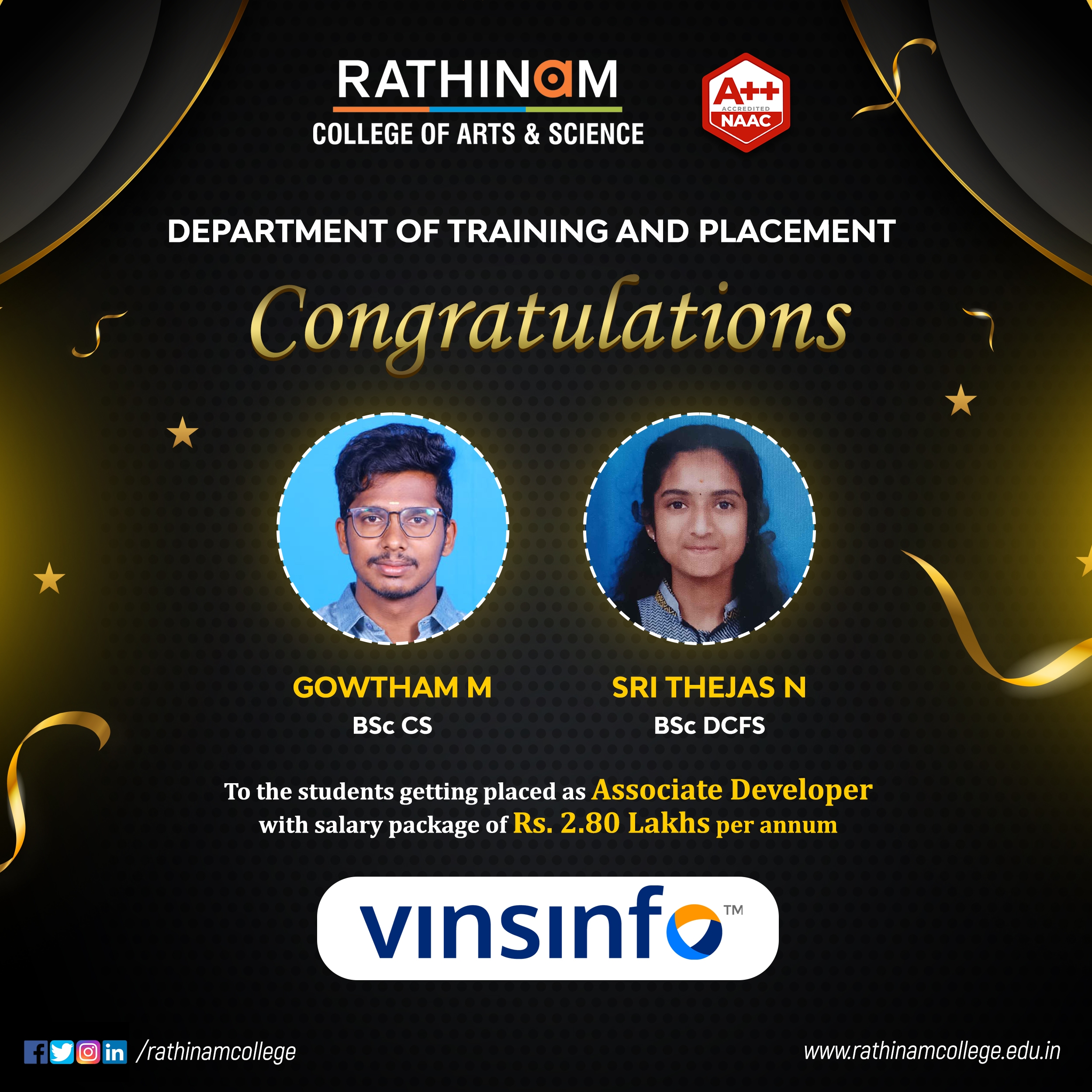 Placement and Training - Vinsinf