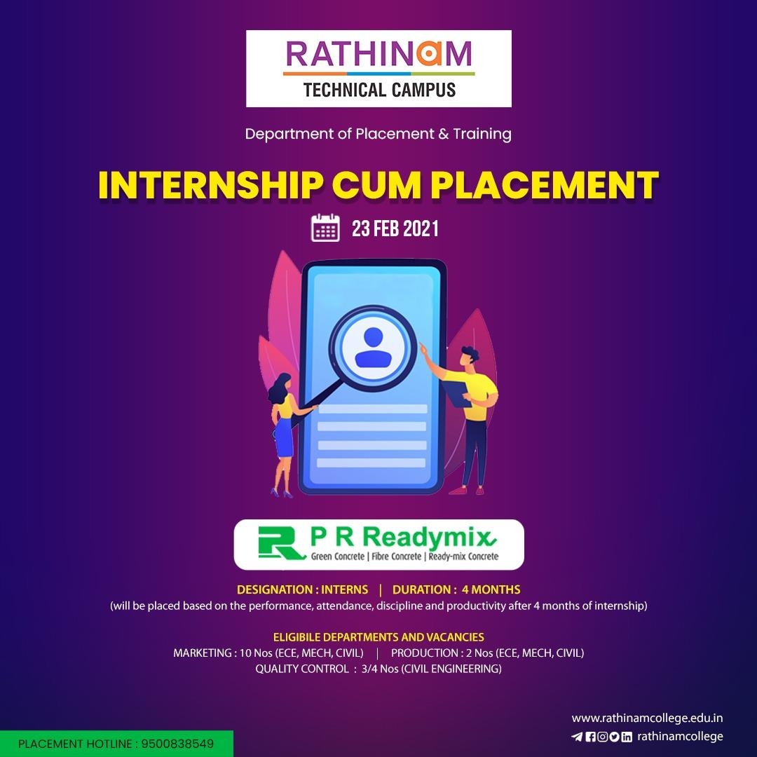INTERNSHIP AND PLACEMENT