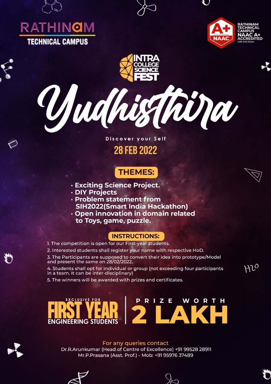 Yudhisthira - Intra College Science Fest 2022!!