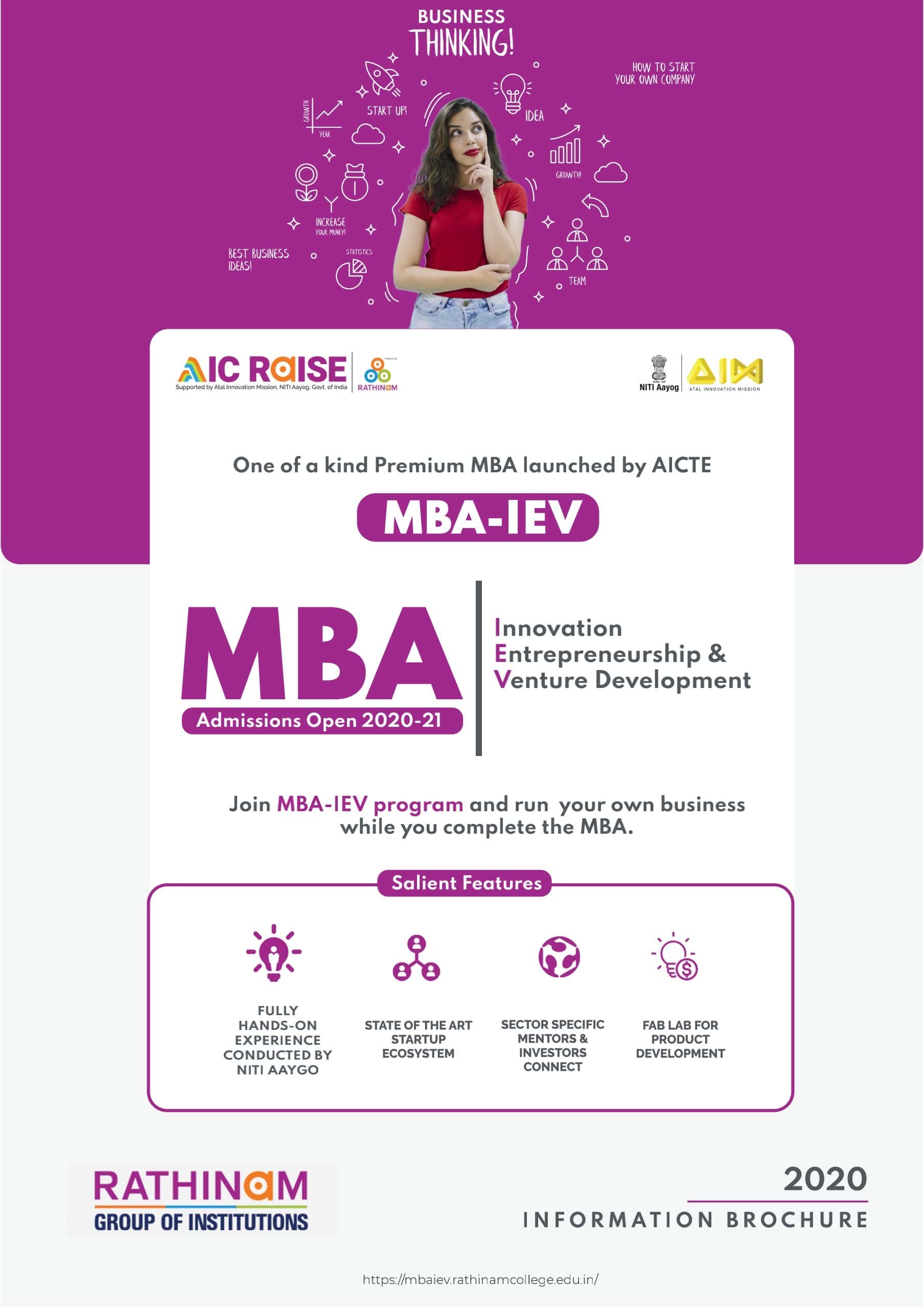 MBA Innovation Entrepreneurship & Venture Development (IEV).