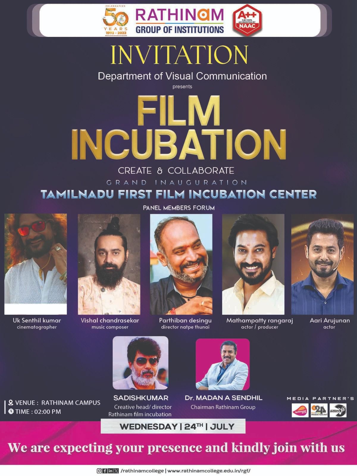 GRAND INAUGURATION  - FILM INCUBATION CENTER